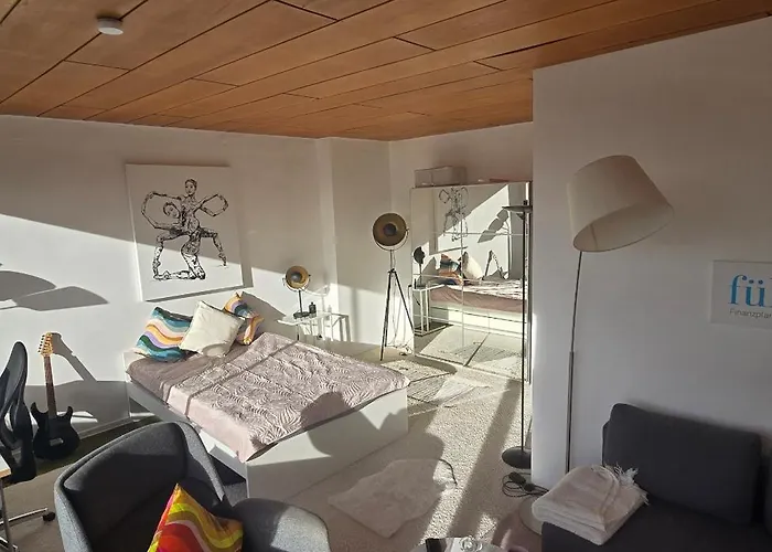 בית אירוח Penthouse Deutz Lanxess Arena Messe Heumarkt קלן